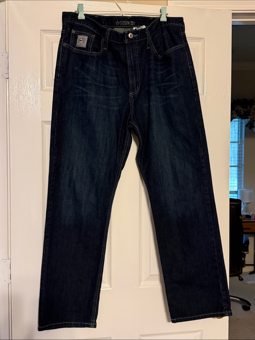 Cinch Men's Straight Jeans in Dark Indigo